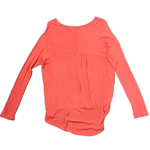 Old Navy Top Raglan Long Sleeve T Shirt Longer Back Round Neck Lightweight Small - Picture 2 of 3
